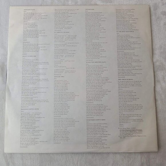 Gordon Lightfoot Endless Wire 12" LP Vinyl Album 1978 Warner Bros BSK 3149 LA - Picture 4 of 11